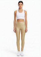 Calça Legging Esportiva Metálica Dourada - Puma/P